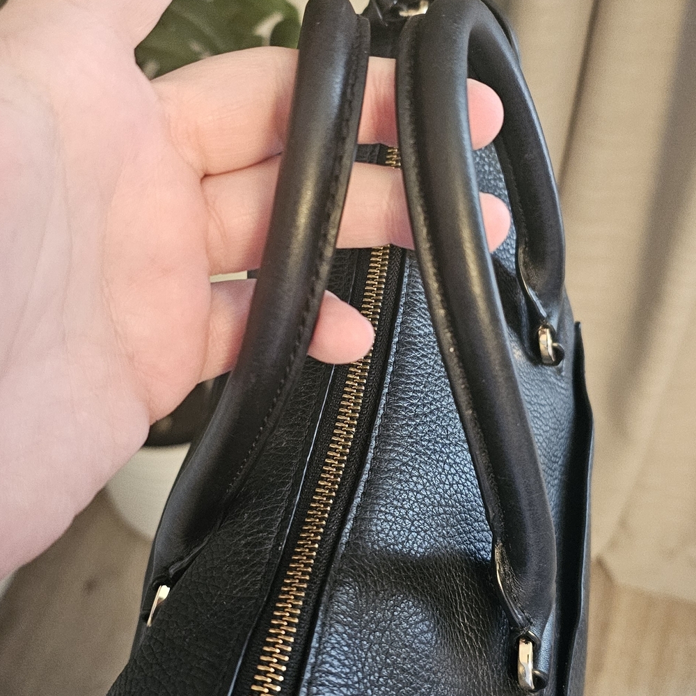 Michael Kors Black Pebbled Leather Satchel - Picture 5 of 9